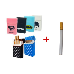 실리콘 담배케이스 + 담배모양 슬림 토치세트